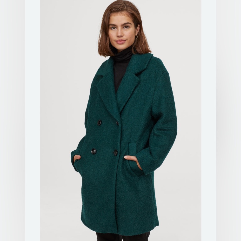 Divided Black and Dark Green Coat